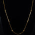 22 Carat Gold Plain Chain With  Circle And Cycliderical Cube Design 8.38g by Mahita Collections